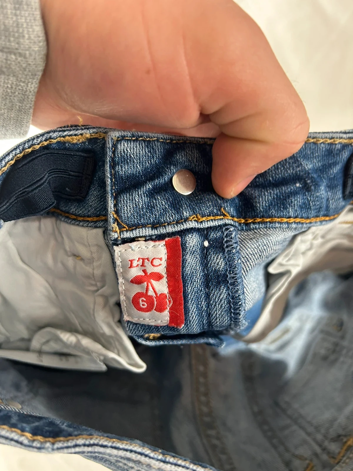 Vintage denim shorts Le Temps des Cerises – photo 8